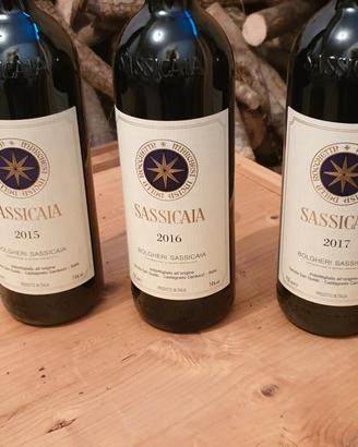 sassicaia varie annate 0.75l