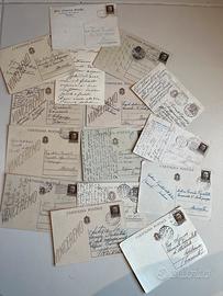 Set 15 cartoline seconda guerra mondiale, fascismo