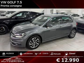 Volkswagen GOLF 7.5 1.6 TDI 5p. FINANZIABILE