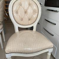 Set 4 sedie stile classico – capitonné