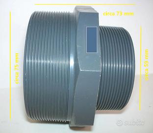 Raccordo maschio 2" a 2 1/2" pollici piscina Intex