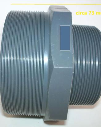 Raccordo maschio 2" a 2 1/2" pollici piscina Intex