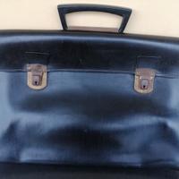 Cartella scuola vintage anni 50 valigetta pelle