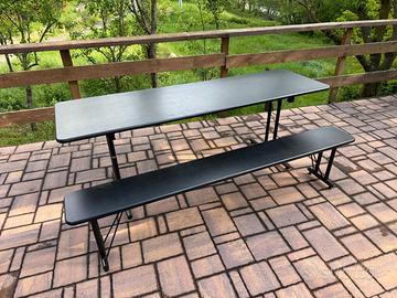 Scrivania molto robusta con panca