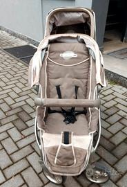 Passeggino Gemellare Brevi Ovo Twin Tortora