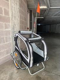 Rimorchio bici per cani