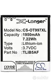TECHTEK batterie compatibile con [TCL] J160, MW40,