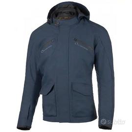 GIACCA MOTO MOORE MODELLO F4 BLU CON PROTEZIONI PR