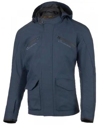 GIACCA MOTO MOORE MODELLO F4 BLU CON PROTEZIONI PR