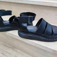 Sandali neri tre cinturini Dr. Martens numero 41
