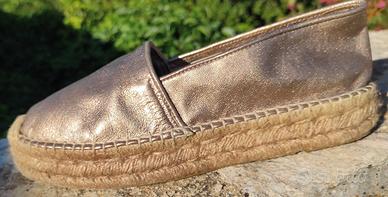 Espadrilles oro rosa nuove 41 Buffalo London