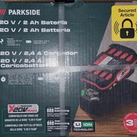 Batteria parkside 20v 2ah con caricatore