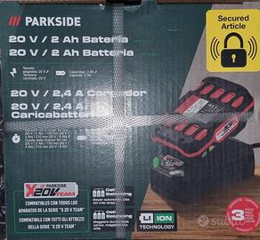 Batteria parkside 20v 2ah con caricatore