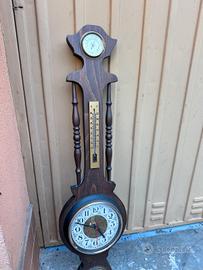 orologio da parete con barometro, termometro 