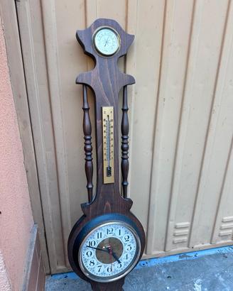 orologio da parete con barometro, termometro 