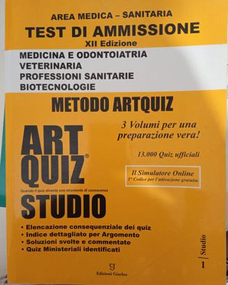 ART QUIZ Studio giallo XII edizione Area medica