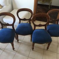 Sedie antiquariato 800 inglese