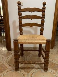Sedie da tavolo in legno massello