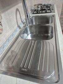 Lavello FRANKE più rubinetto in acciaio inox