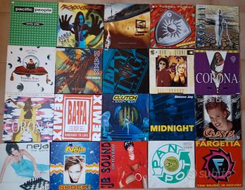 Lotto 20 dischi mix vinile musica dance anni 90