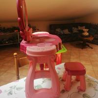 tavolino con specchio trucca per bimbe 