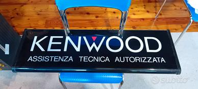 insegna kenwood hi fi bifacciale luminosa
