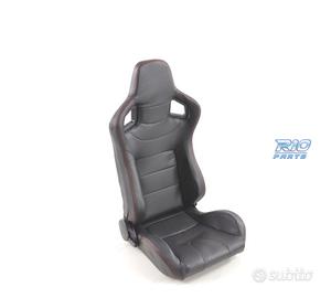 SEDILE SPORTIVO IN CARBONIO SEMI BAUCET LOOK RS NE
