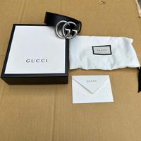 CINTURA GUCCI MARMONT PELLE NERA