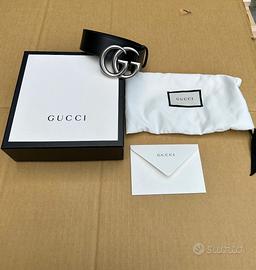 CINTURA GUCCI MARMONT PELLE NERA