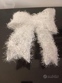 Addobbi per vetrina natalizia - tema fiocchi ❄