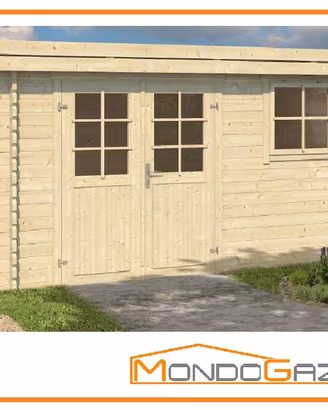 Roanne Casetta legno casa giardino gazebo 3x3.6 mt