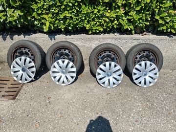 Cerchi ferro VW Polo 15″ + copricerchi