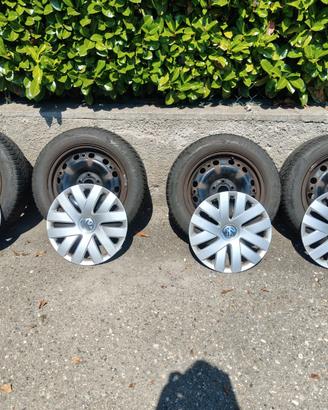 Cerchi ferro VW Polo 15″ + copricerchi