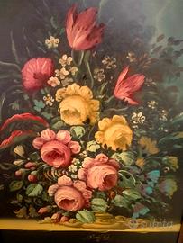 quadro ad olio su tela anni '70 50x80 cm.