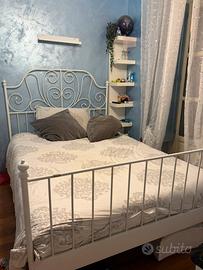 Letto ferro battuto bianco