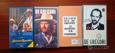 Lotto 4 Vhs De Gregori Live