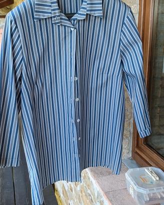 Camicia donna oversize a righe