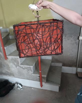 Lampadario etnico fatto a mano