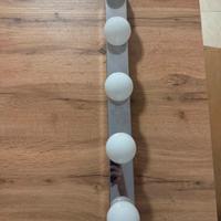 LEDSJÖ Lampada da parete a LED, inox