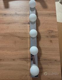 LEDSJÖ Lampada da parete a LED, inox