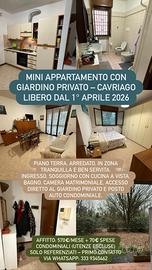 Minia arredato con giardino a Cavriago (RE)