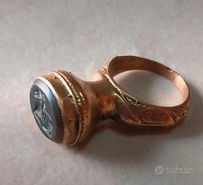 vecchio anello sigillo afghano mm 18,1 