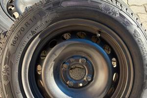 Gomme+ cerchi 165/70 r14 cerchi fiat