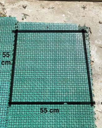 Piastrelle da campeggio in PVC ad incastro