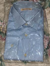 Camicia Uomo Harmonia Celeste Nuova- Made in Italy