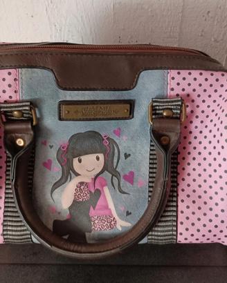 borsa con tracolla Santoro. in pelle. nuova