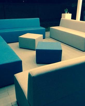 Divani ristoranti+ pouff