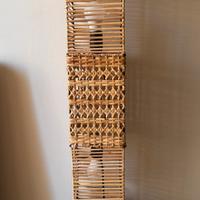 Lampada in vimini con due lampadine