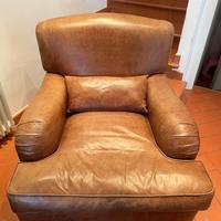 Poltrona in pelle tipo vintage