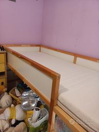 Letto KURA IKEA 90x200cm con materasso
